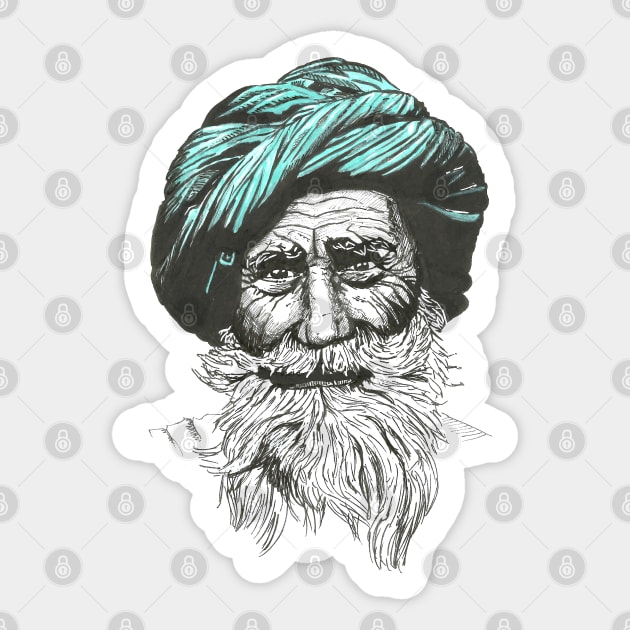 Hindu Portrait Sticker by Créa'RiBo